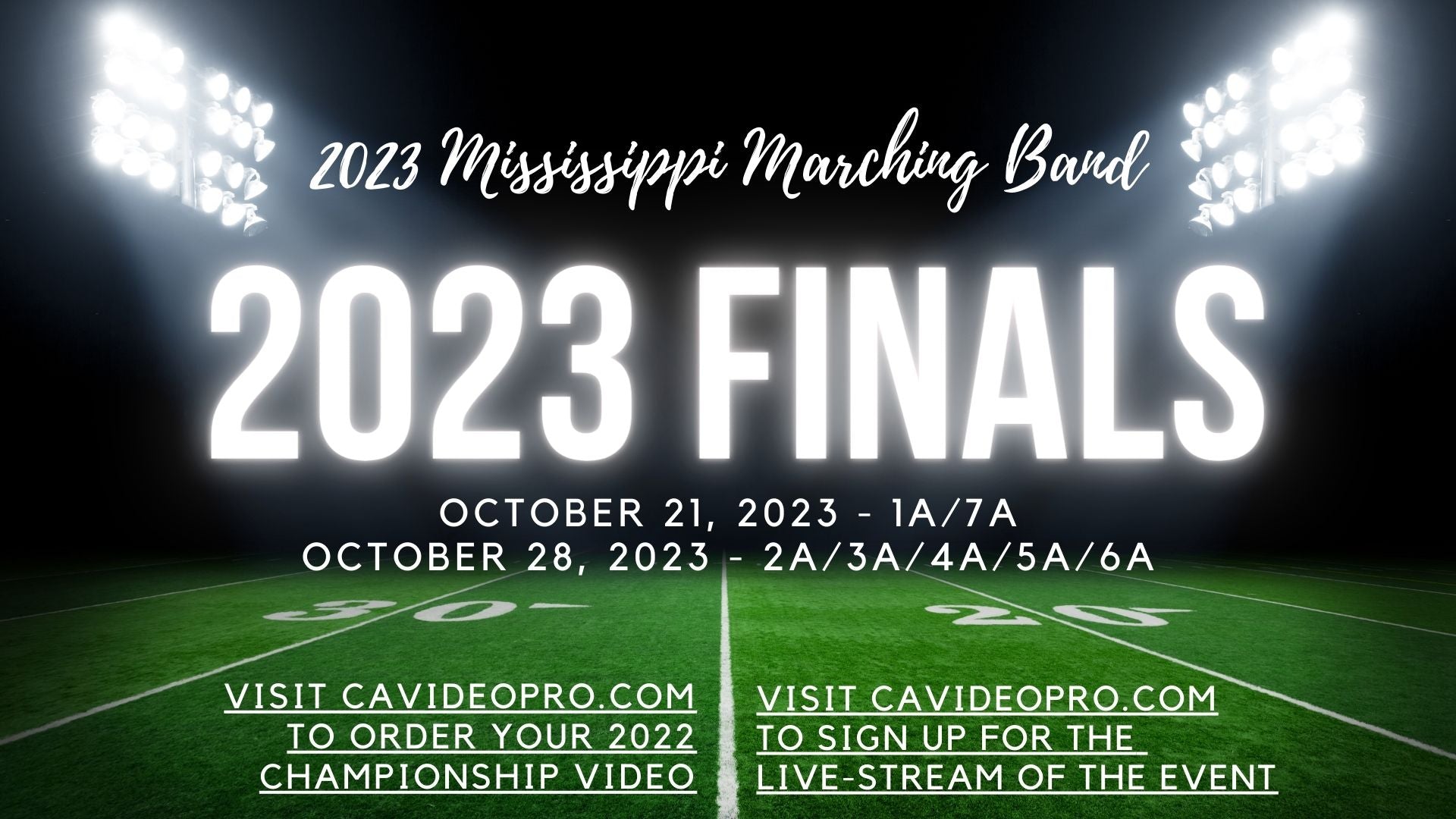 2023 MHSAA State Marching Band Championships CA Video Productions Online Store